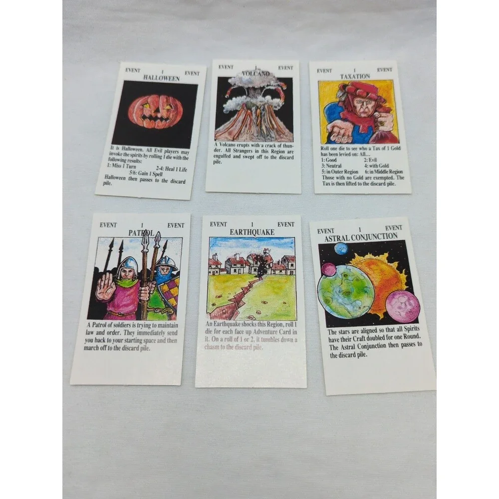 Complete Set Of Small Cards Talisman Expansion Set 1986